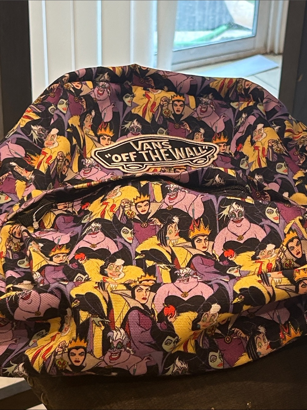Vans Off The Wall Disney Villains purple Print Backpack - Picture 6 of 7
